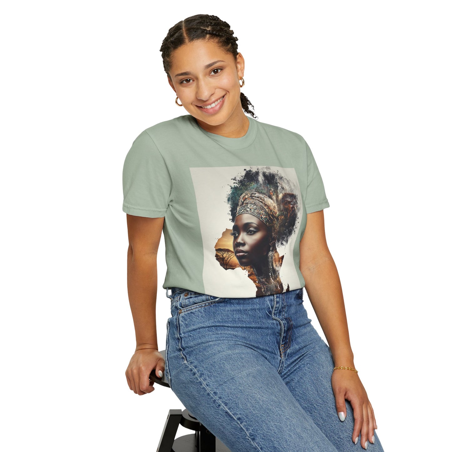 African Soul T-Shirt — Afrocentric Map Portrait Tee