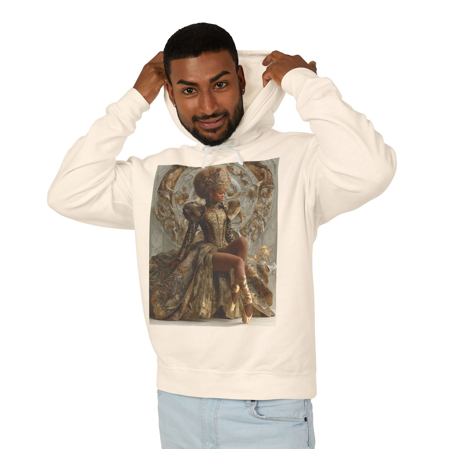 Baroque Queen Hoodie — Regal Vintage Portrait Pullover
