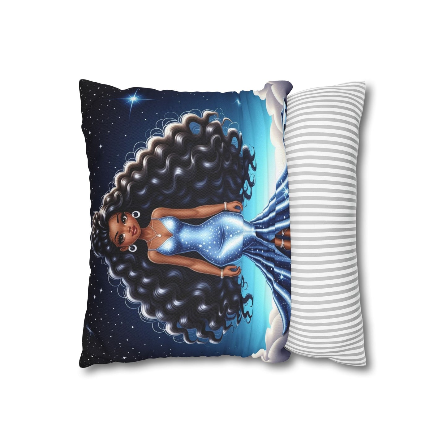 Celestial Glamour Decorative Pillowcase | Starry Night Design