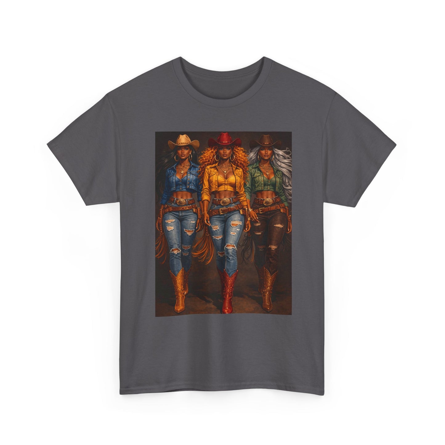 Triple the Grit Graphic Tee – Western Boots & Denim Country Style Shirt