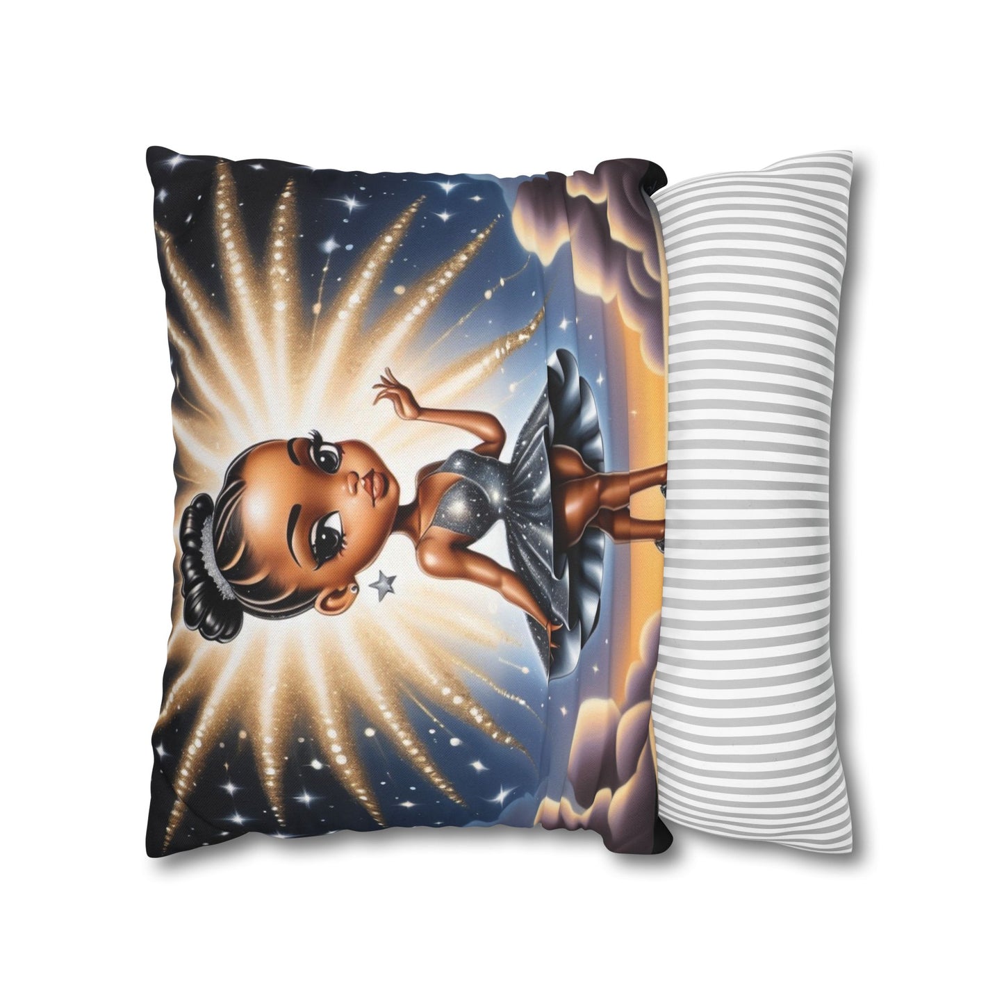 Glamorous Starlet Square Pillowcase - Chic Decor for Dreamers