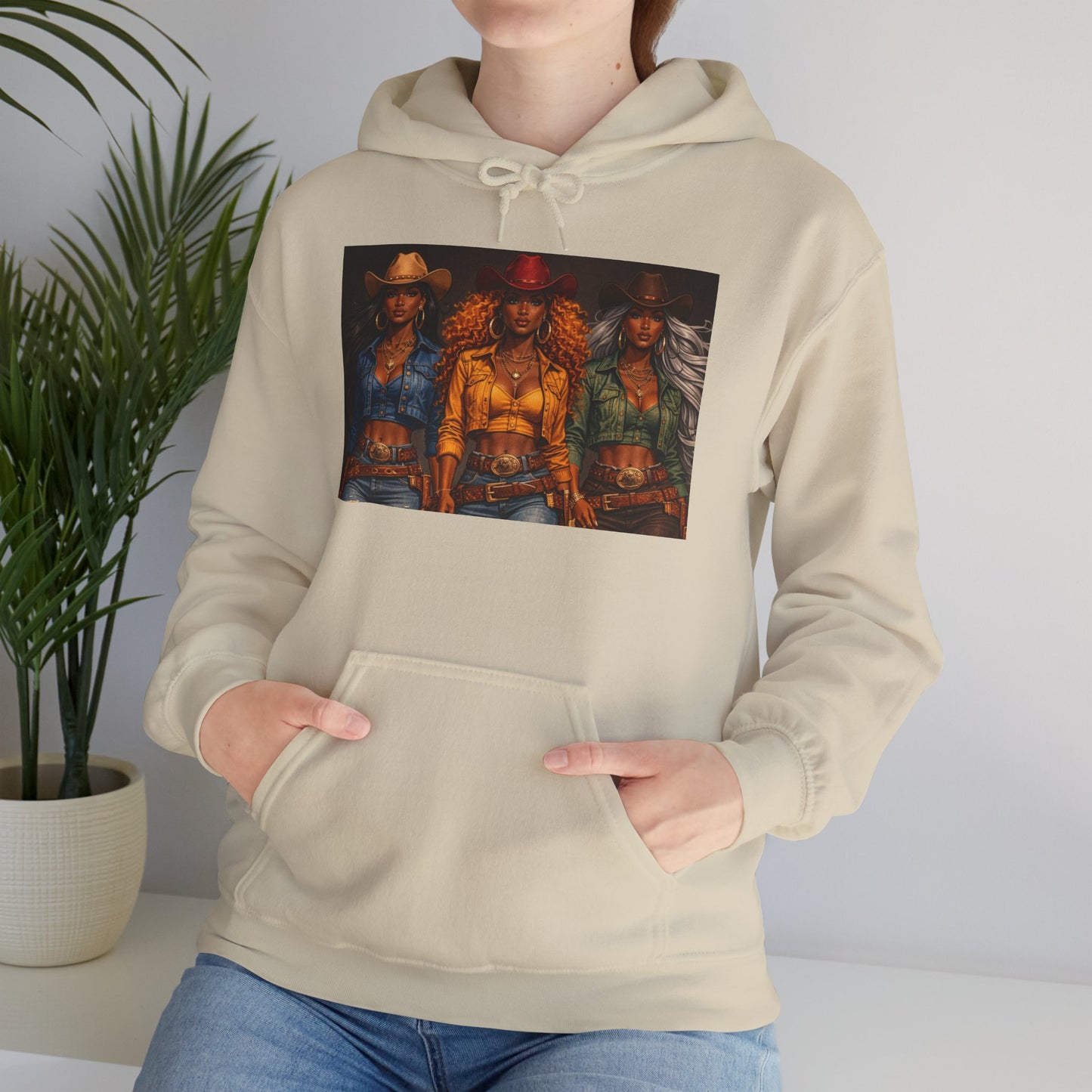 Triple the Grit Graphic Hoodie – Vintage Western Saloon Art