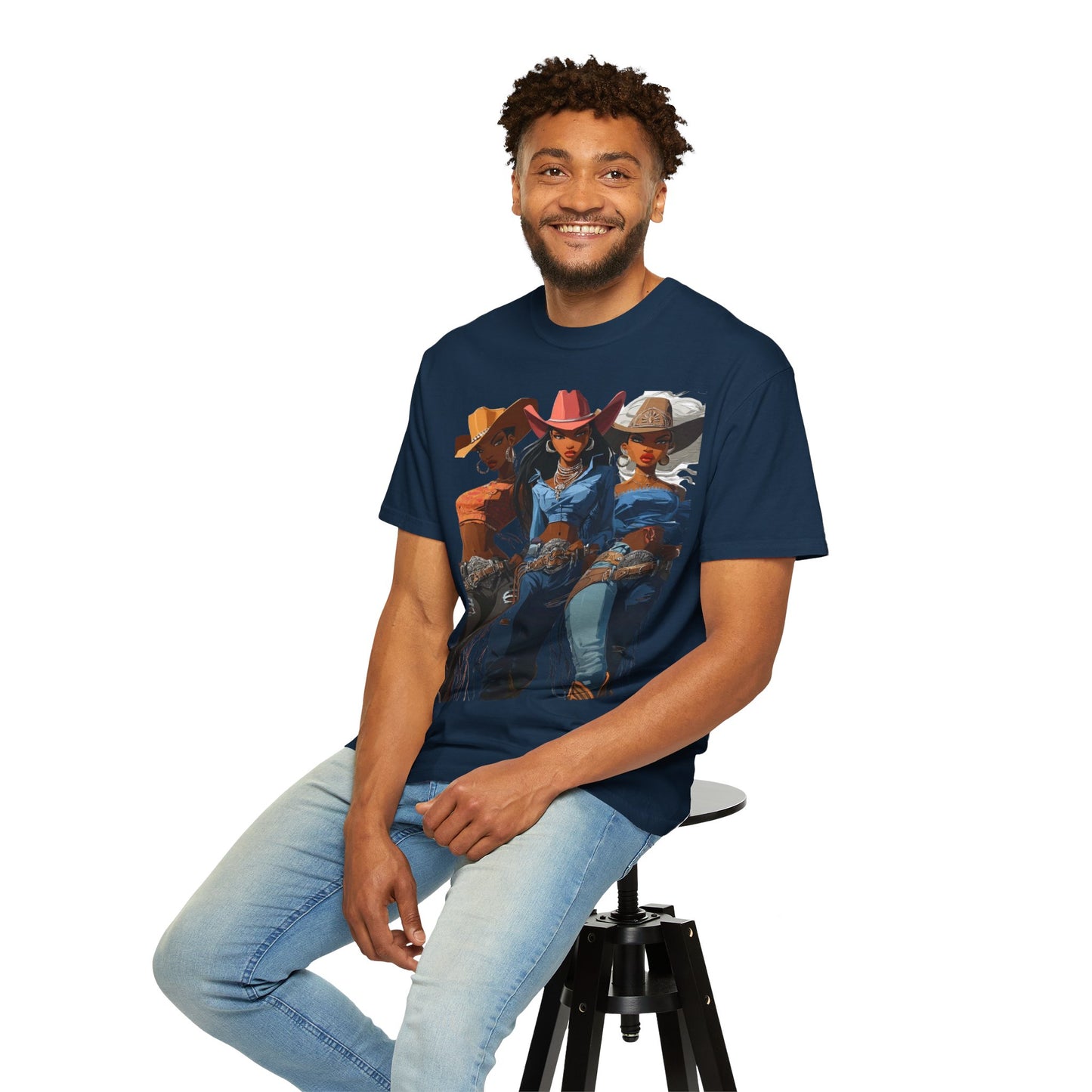 “Yeehaw & Unbothered” Trio Graphic T-Shirt – Western Rodeo Style Tee