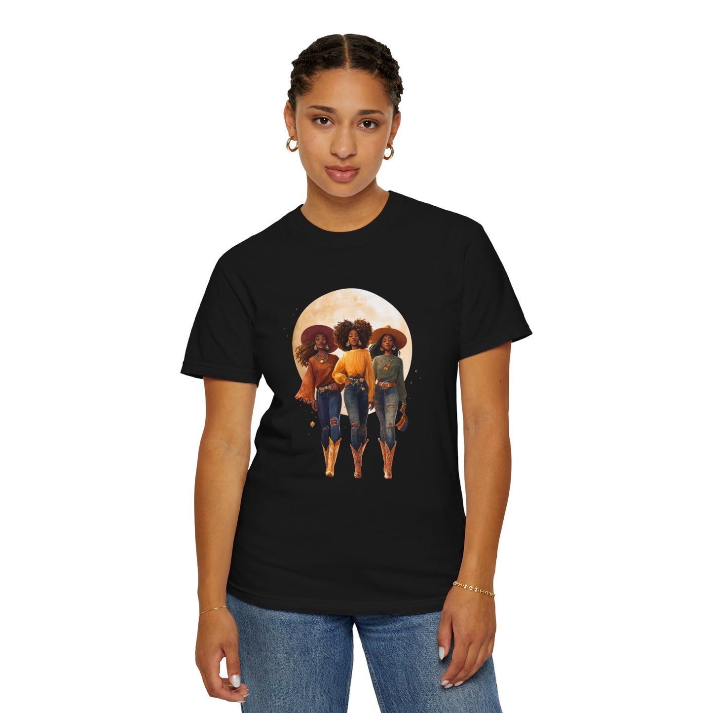 Cowgirls of the West, Unisex Garment-Dyed T-shirt