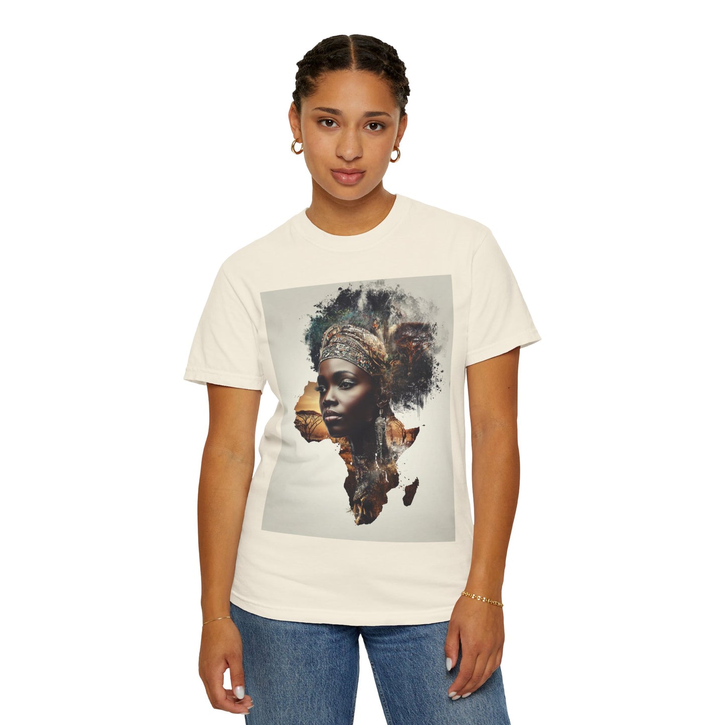 African Soul T-Shirt — Afrocentric Map Portrait Tee