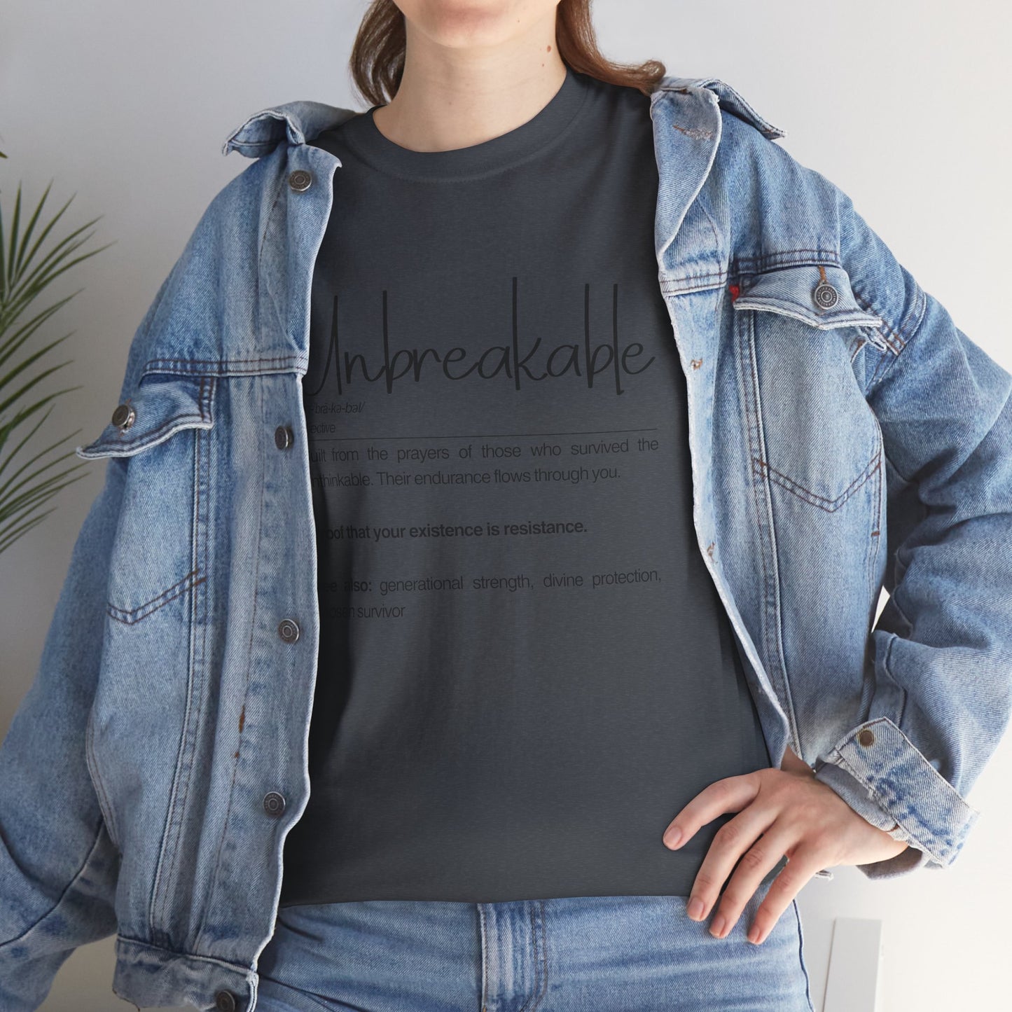 Unbreakable Empowerment Tee | Built from the Prayers, Inspirational Shirt for Resilience, Motivational Wear