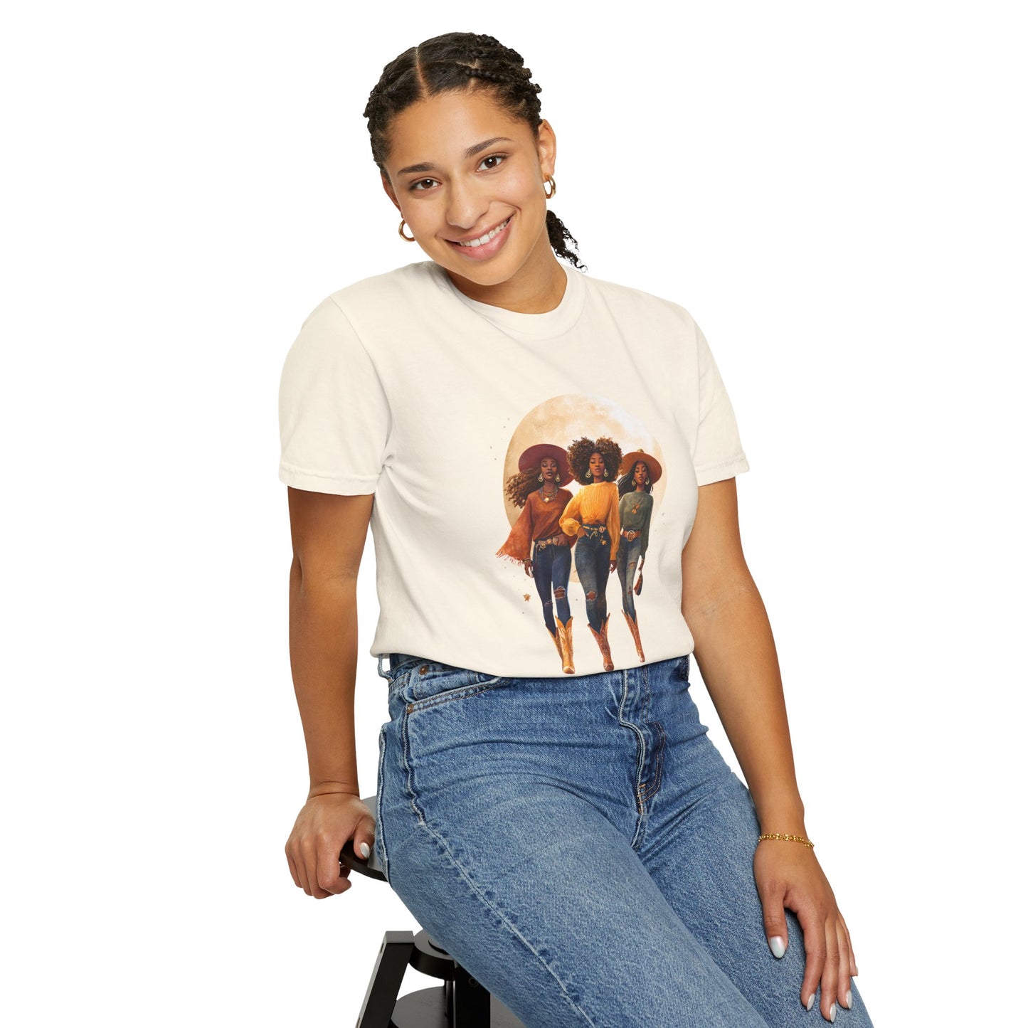Cowgirls of the West, Unisex Garment-Dyed T-shirt