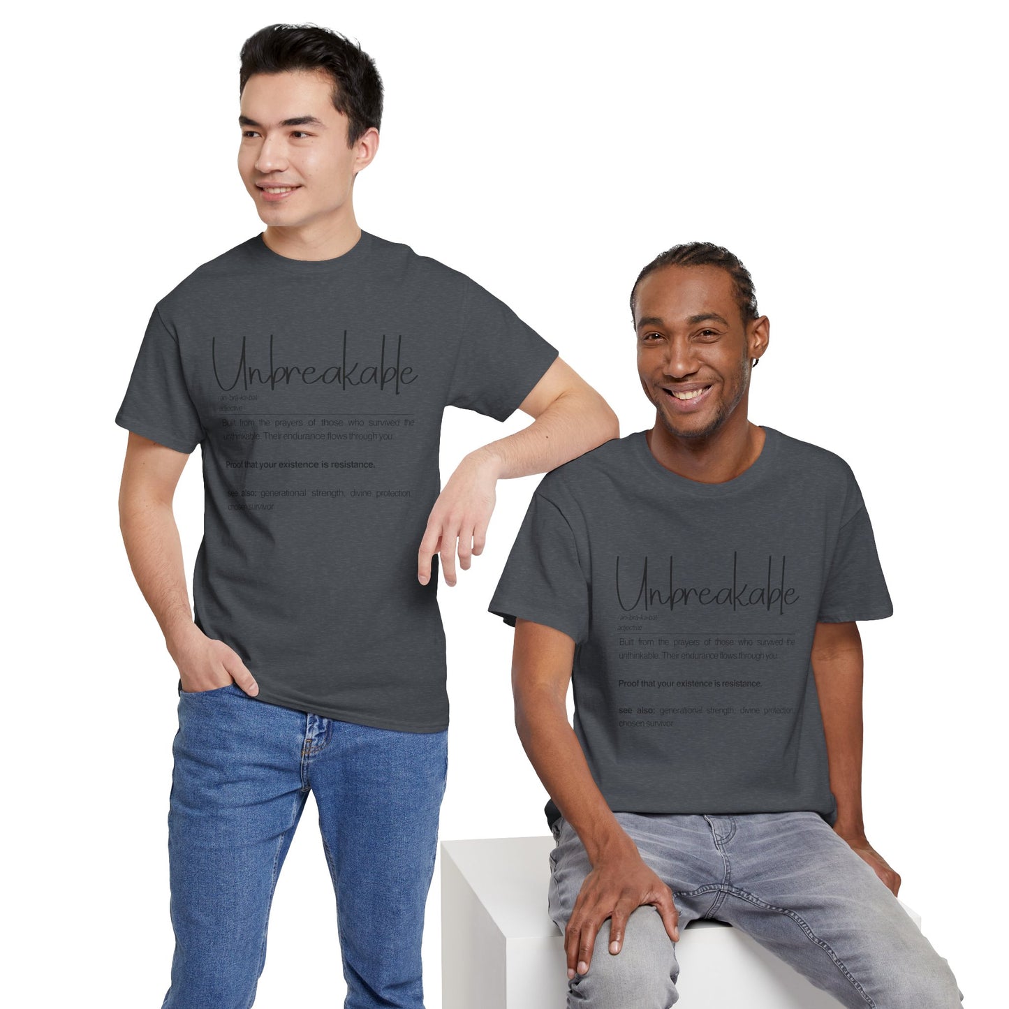 Unbreakable Empowerment Tee | Built from the Prayers, Inspirational Shirt for Resilience, Motivational Wear