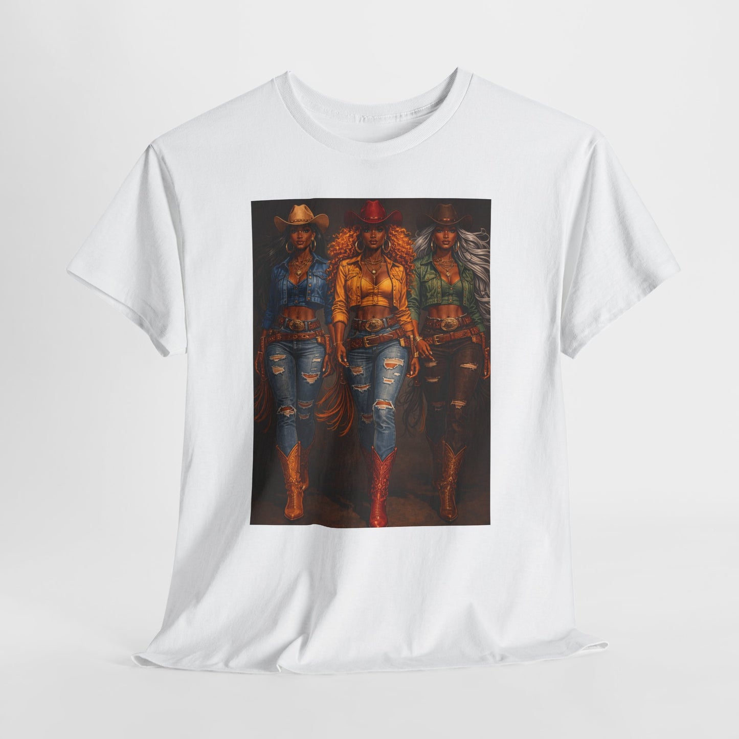 Triple the Grit Graphic Tee – Western Boots & Denim Country Style Shirt