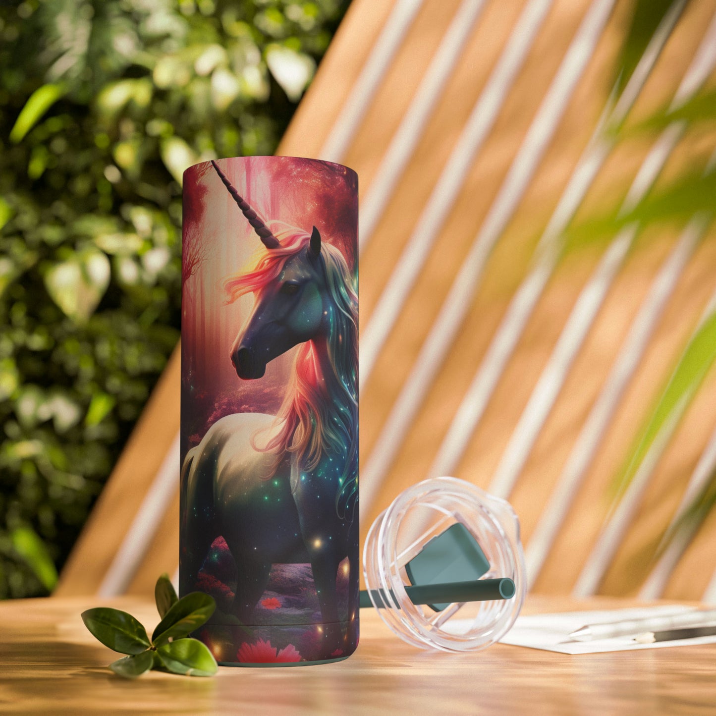 Magical Unicorn Skinny Matte Tumbler, 20oz