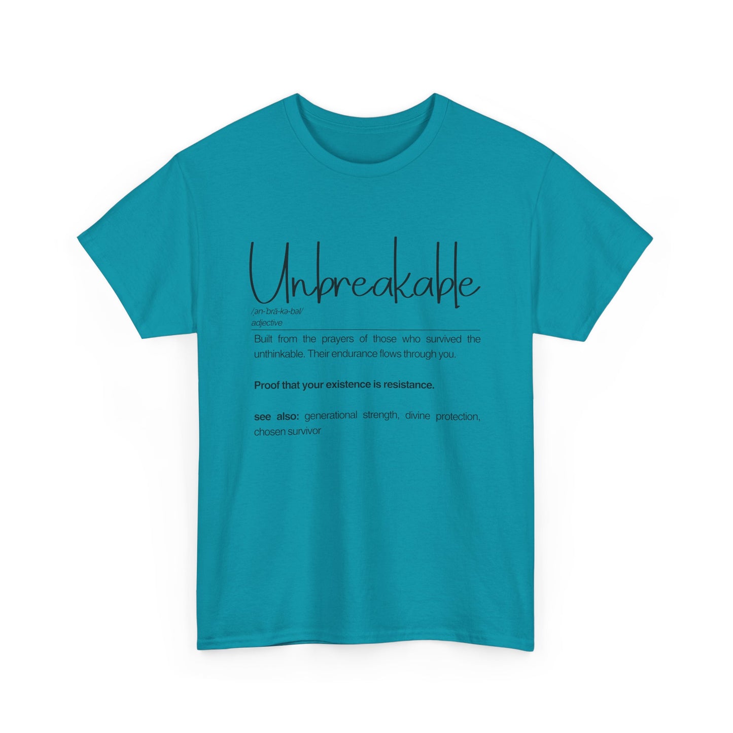 Unbreakable Empowerment Tee | Built from the Prayers, Inspirational Shirt for Resilience, Motivational Wear