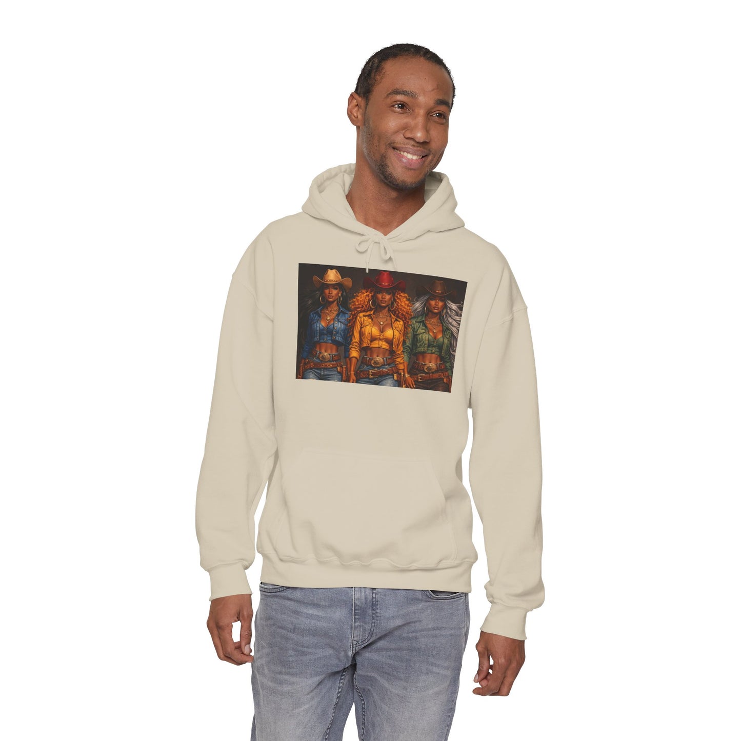 Triple the Grit Graphic Hoodie – Vintage Western Saloon Art