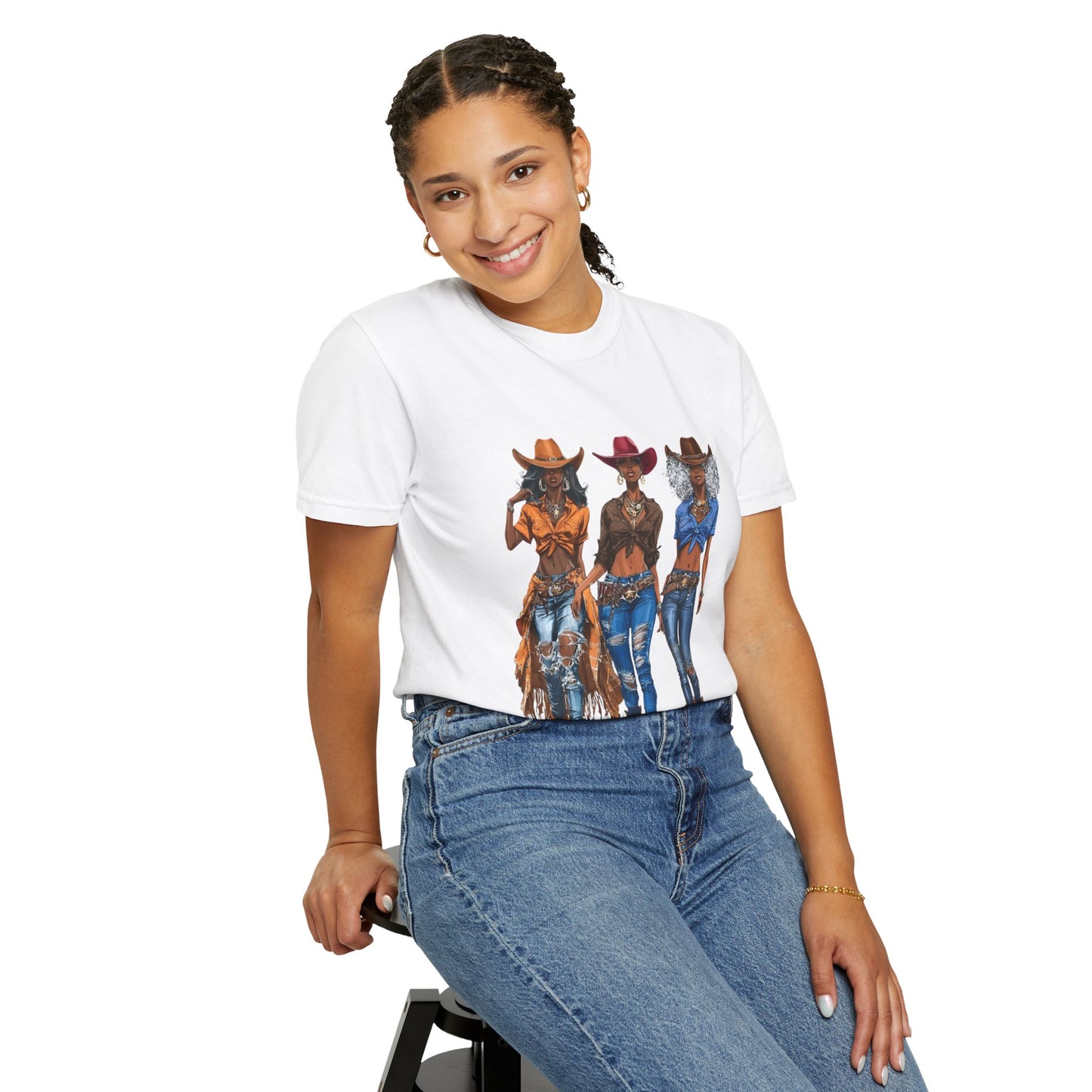 “Melanin on the Frontier” Graphic T-Shirt — Western Rodeo Fashion Tee