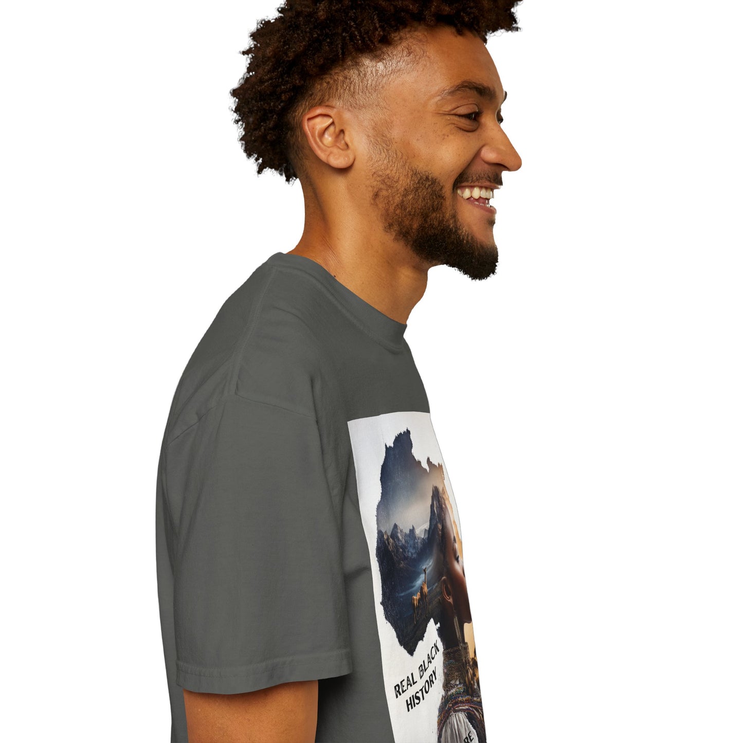 "Real Black History Started Before Slavery" African Heritage Graphic Tee