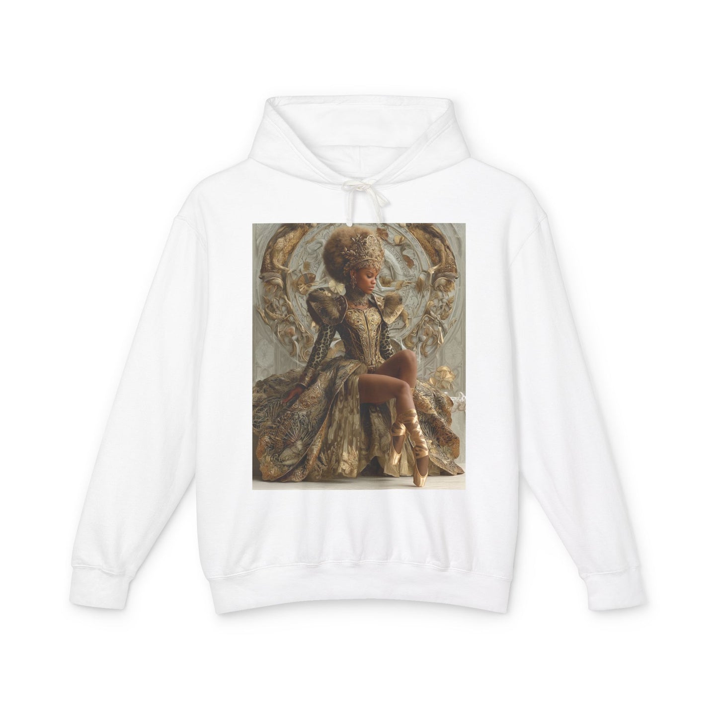 Baroque Queen Hoodie — Regal Vintage Portrait Pullover