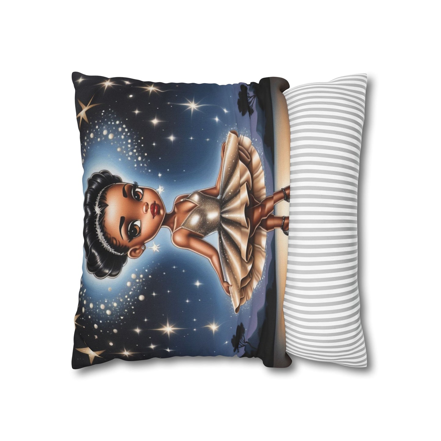 Starry Ballerina Pillowcase – Cozy Spun Polyester for Home Decor