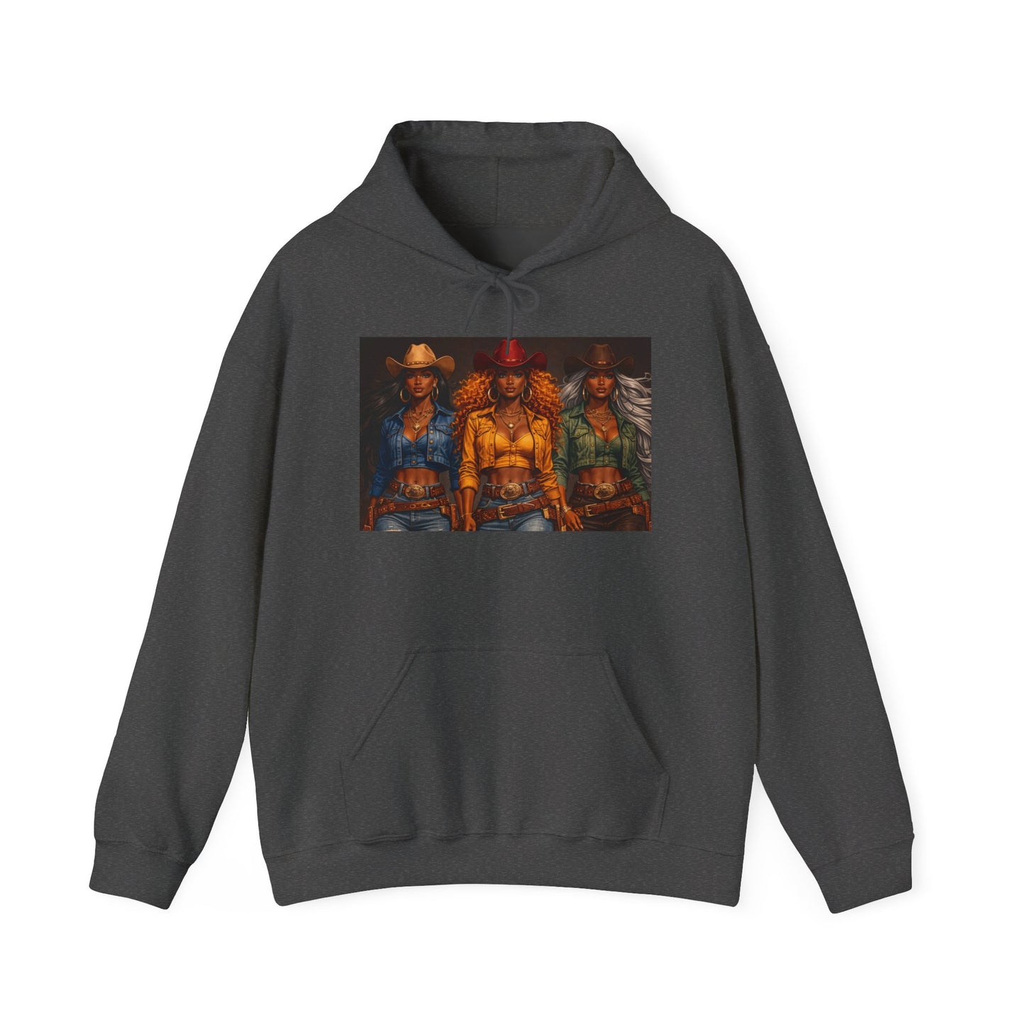 Triple the Grit Graphic Hoodie – Vintage Western Saloon Art