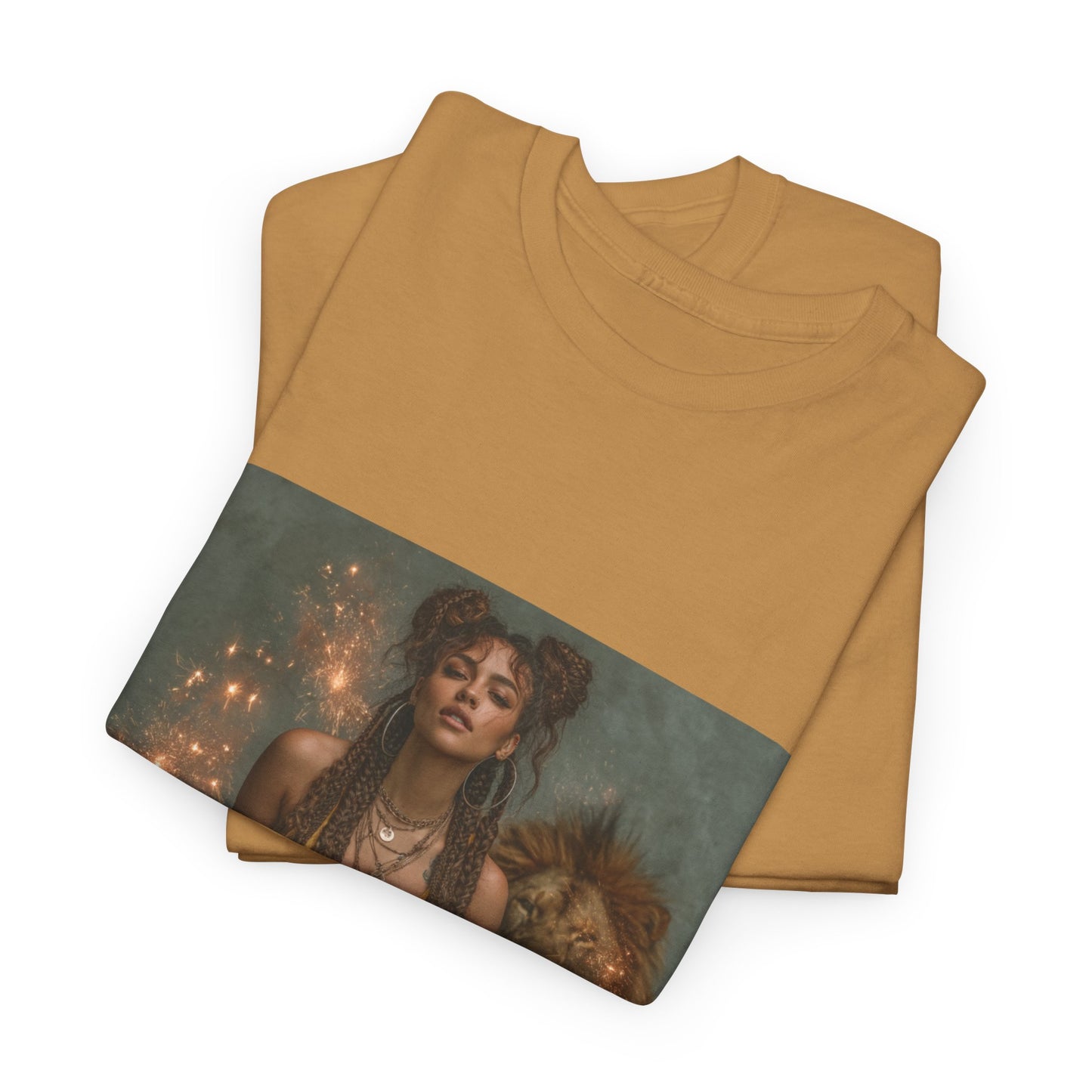 Leo Graphic Tee | Unisex Heavy Cotton T-Shirt for Yoga Lovers, Mindfulness, Gift for Her, Relaxation