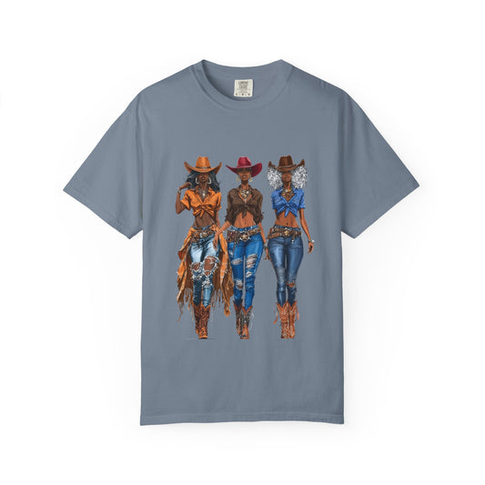 “Melanin on the Frontier” Graphic T-Shirt — Western Rodeo Fashion Tee