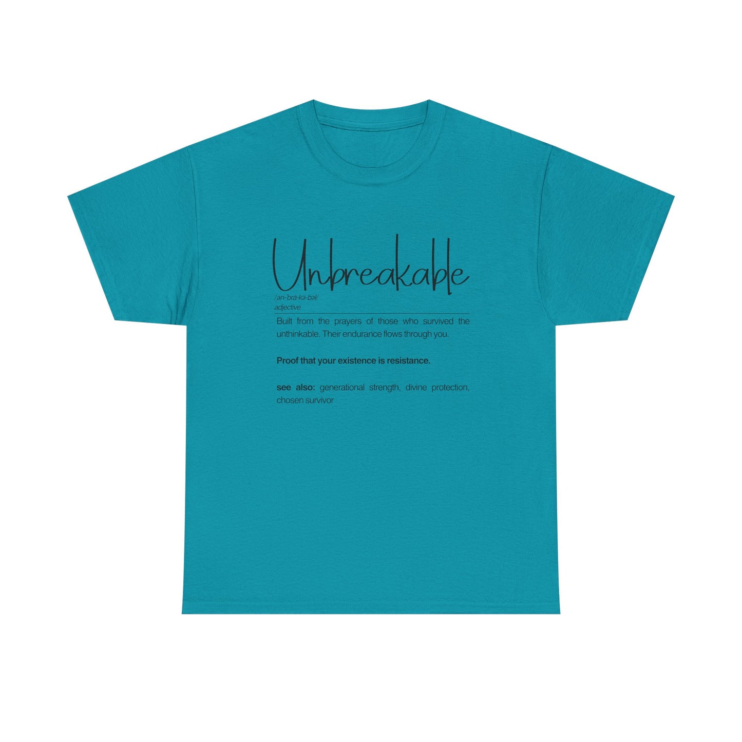 Unbreakable Empowerment Tee | Built from the Prayers, Inspirational Shirt for Resilience, Motivational Wear