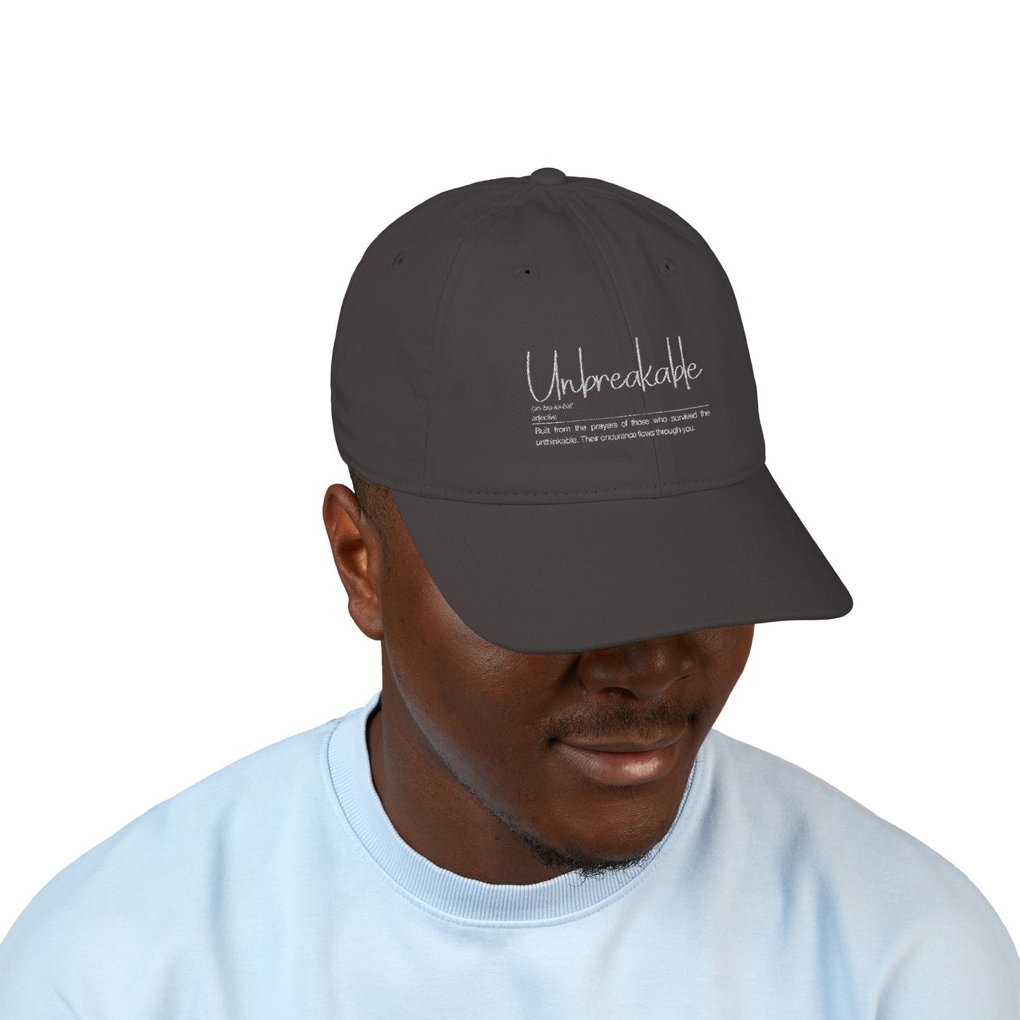 Unbreakable Baseball Cap - Unbreakable, Eco-Friendly Cap, Custom Embroidery Hat, Perfect Gift for Outdoor Lovers, Casual Style, Everyday Use