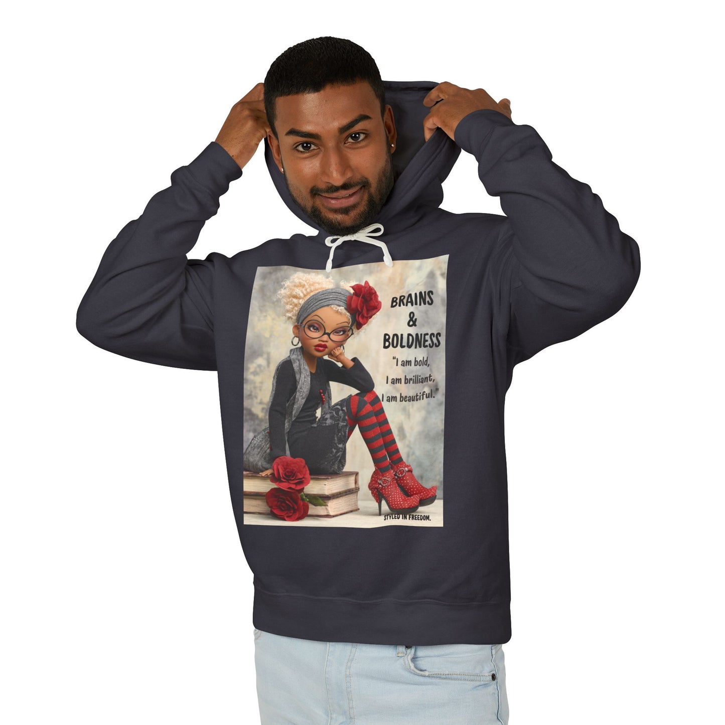 LIMITED EDITION | Storybook Scholar Doll Hoodie — “Smart is Stylish.”