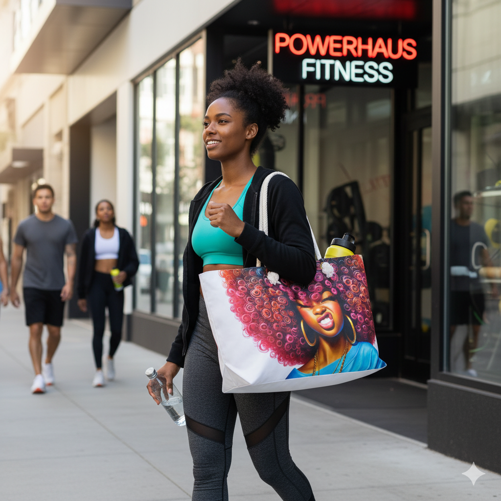 Bold Afro Queen Weekender Bag | Stylish Travel Tote