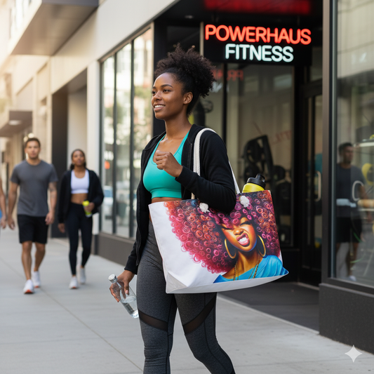 Bold Afro Queen Weekender Bag | Stylish Travel Tote