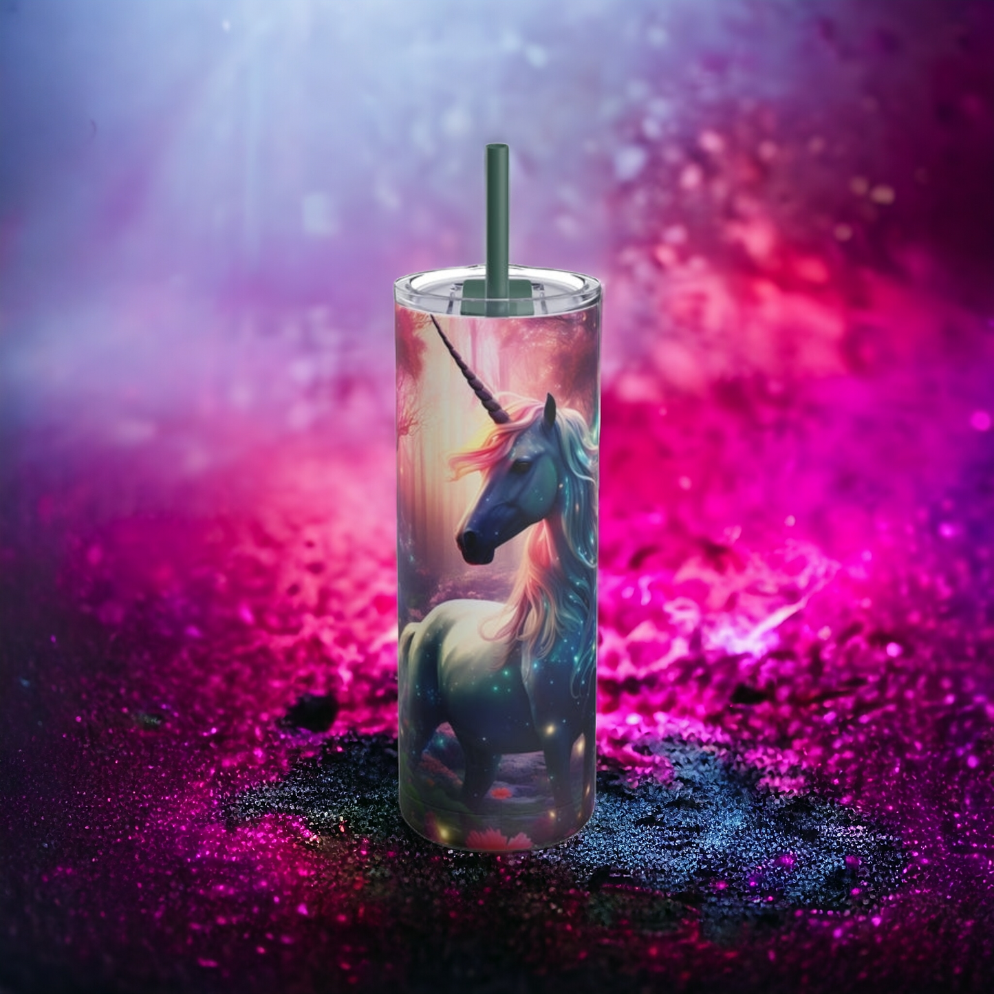 Magical Unicorn Skinny Matte Tumbler, 20oz