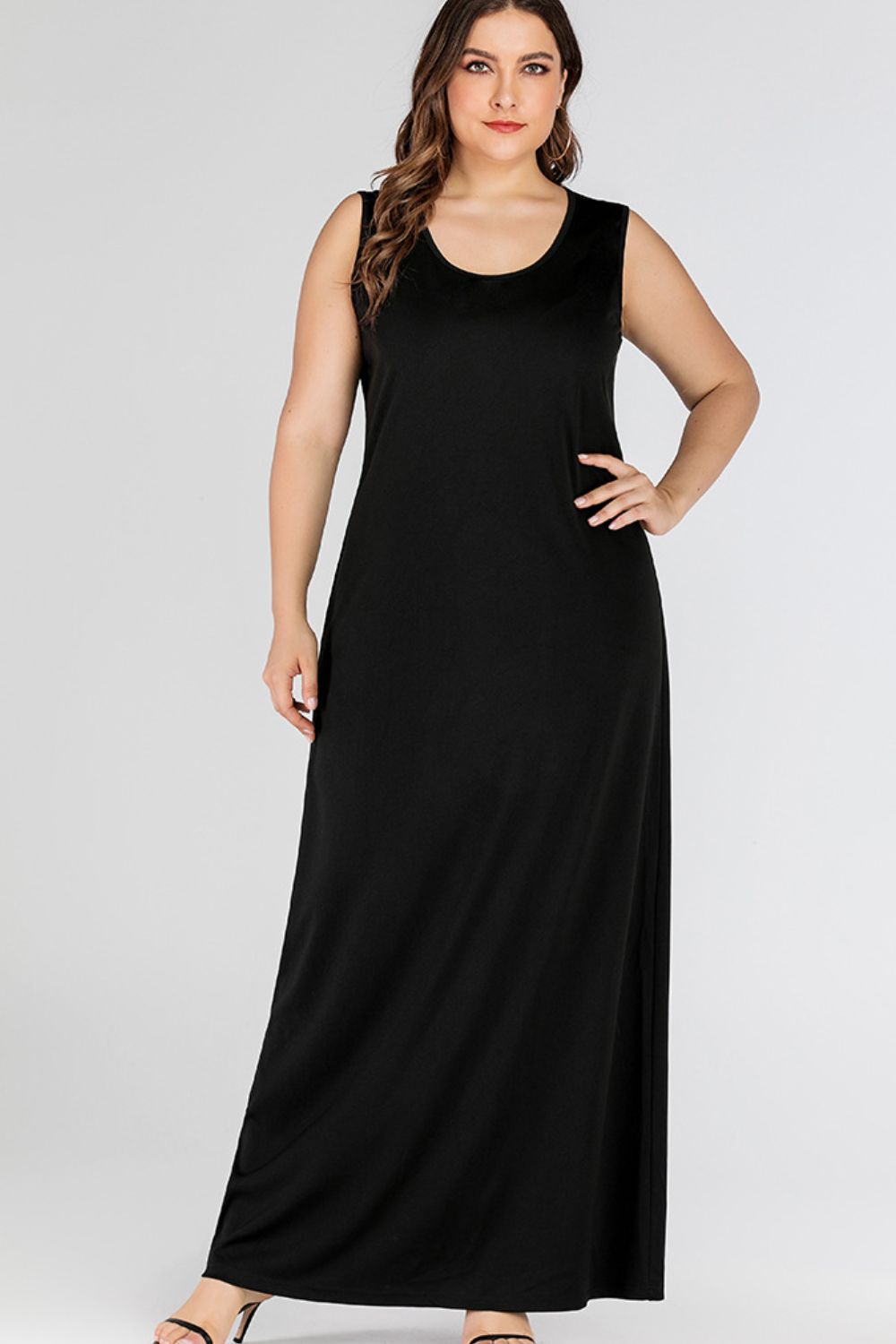 Scoop Neck Maxi Tank Dress