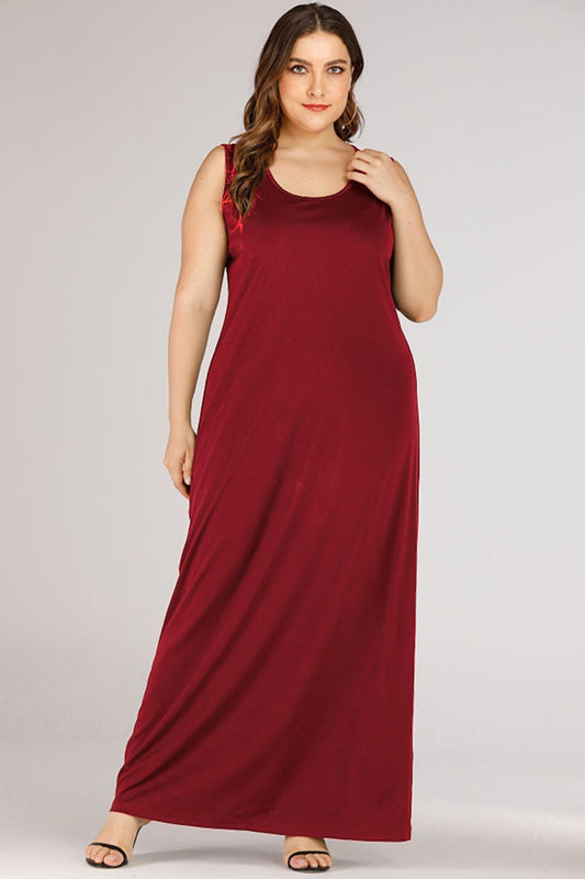 Scoop Neck Maxi Tank Dress