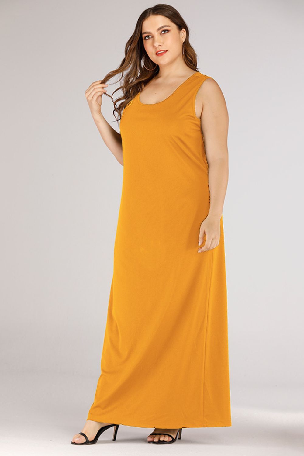 Scoop Neck Maxi Tank Dress