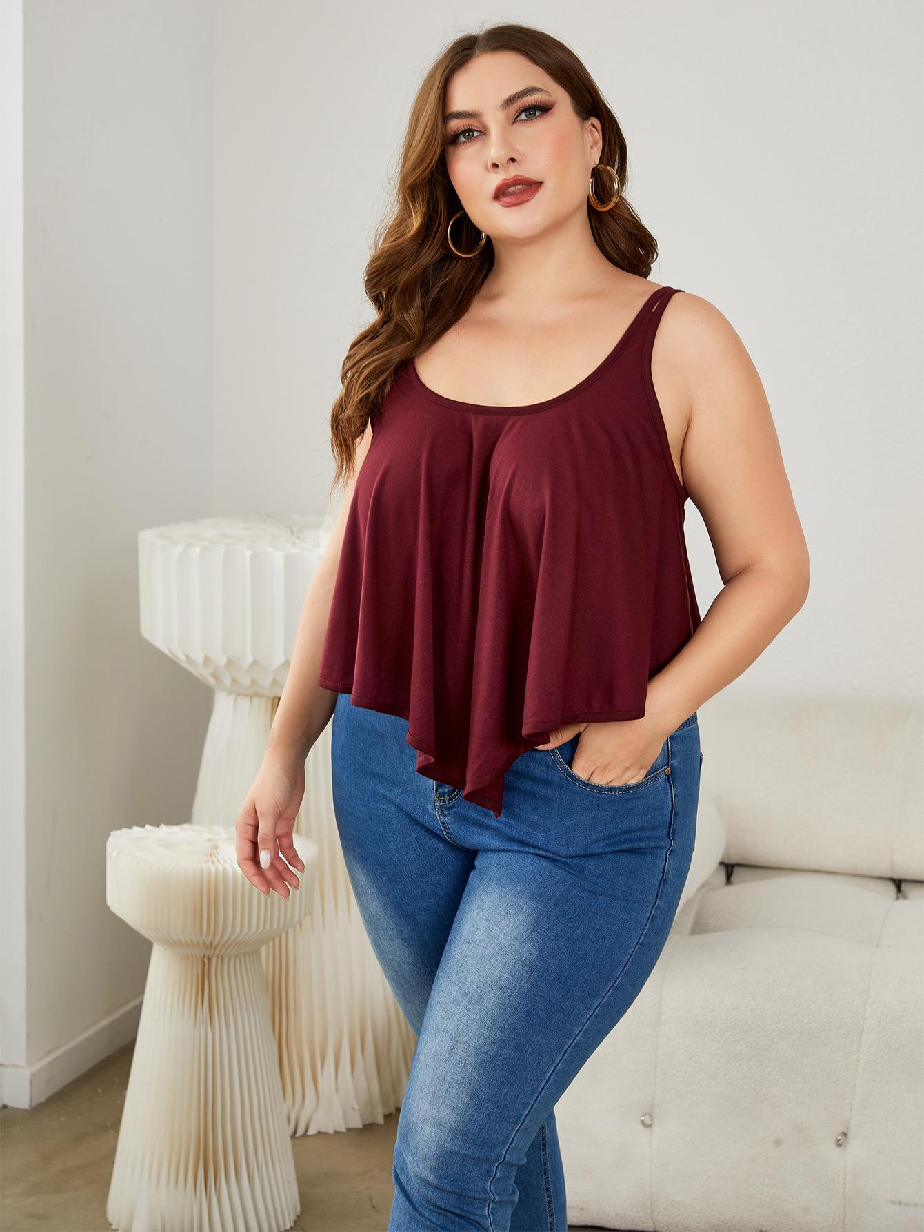 Double-Strap Scoop Neck Cami