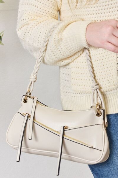 SHOMICO Braided Strap Shoulder Bag