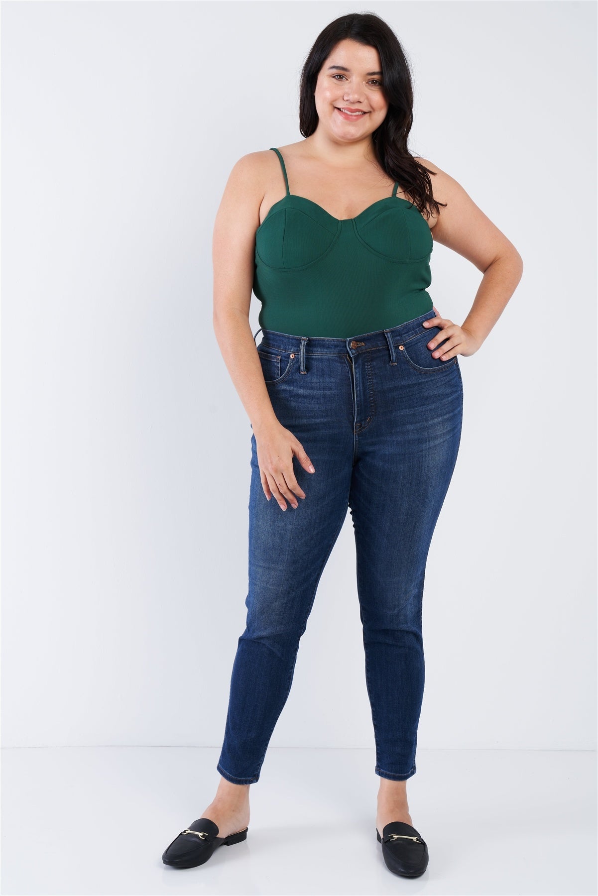 Spaghetti Strap Plus Size Bodysuit