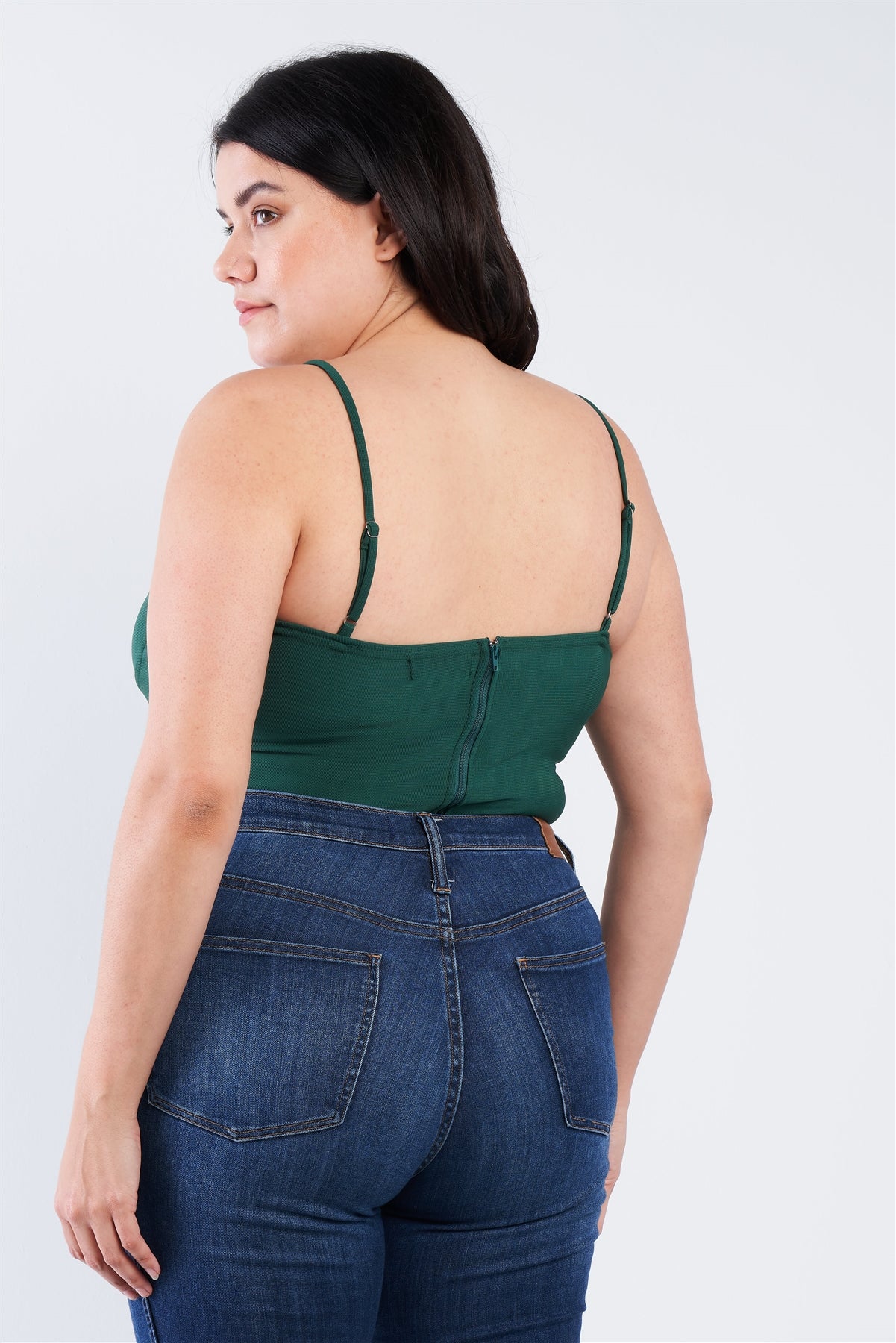 Spaghetti Strap Plus Size Bodysuit