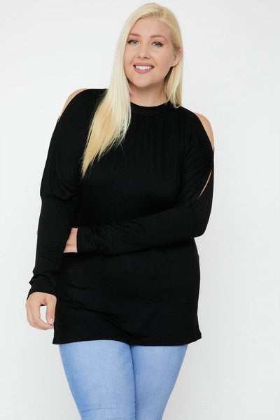 Long Sleeve Top with Cutout Detail