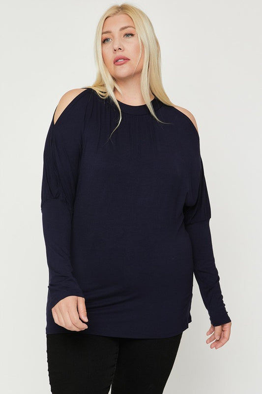 Long Sleeve Top with Cutout Detail