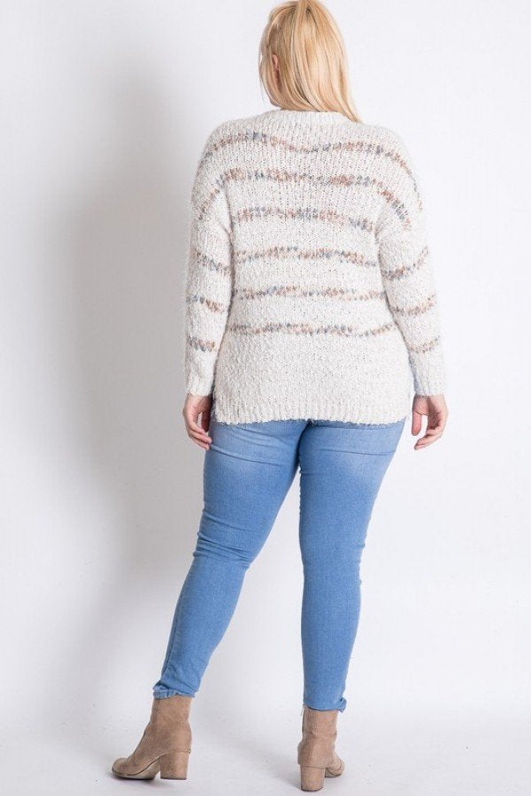 Sweater with Stripe Detail