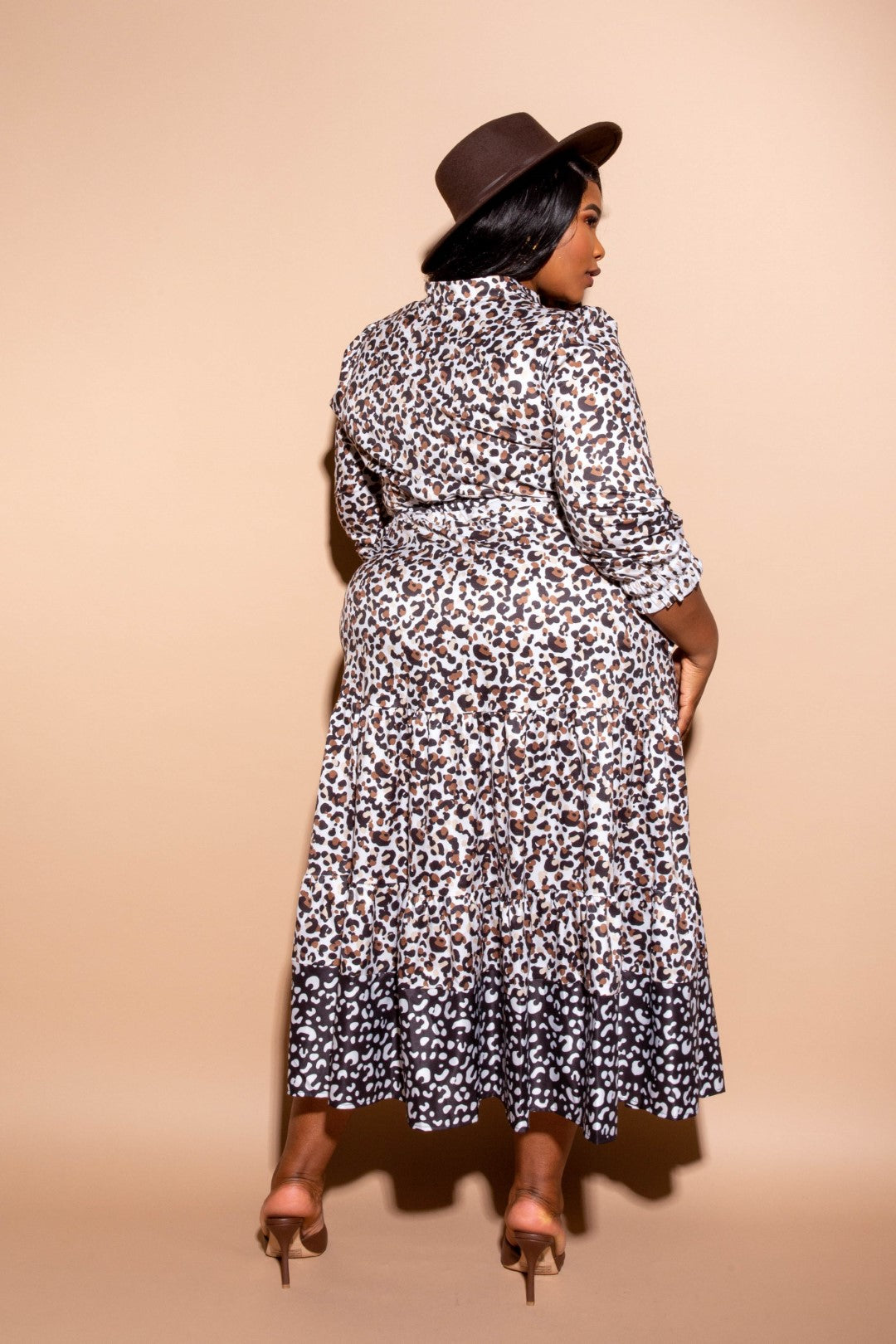 Animal Print Shirt Dress