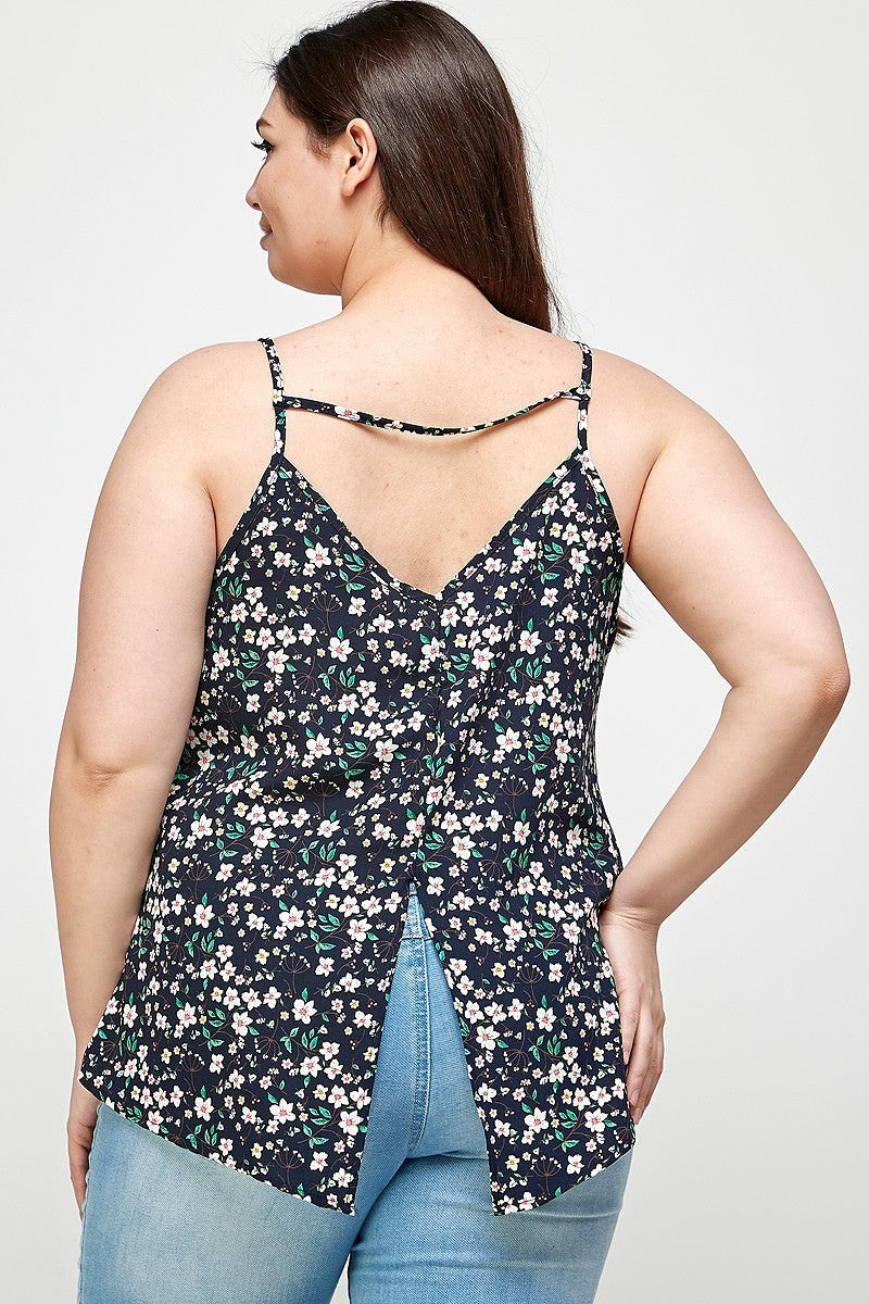 Ditsy Floral Print Cami Top