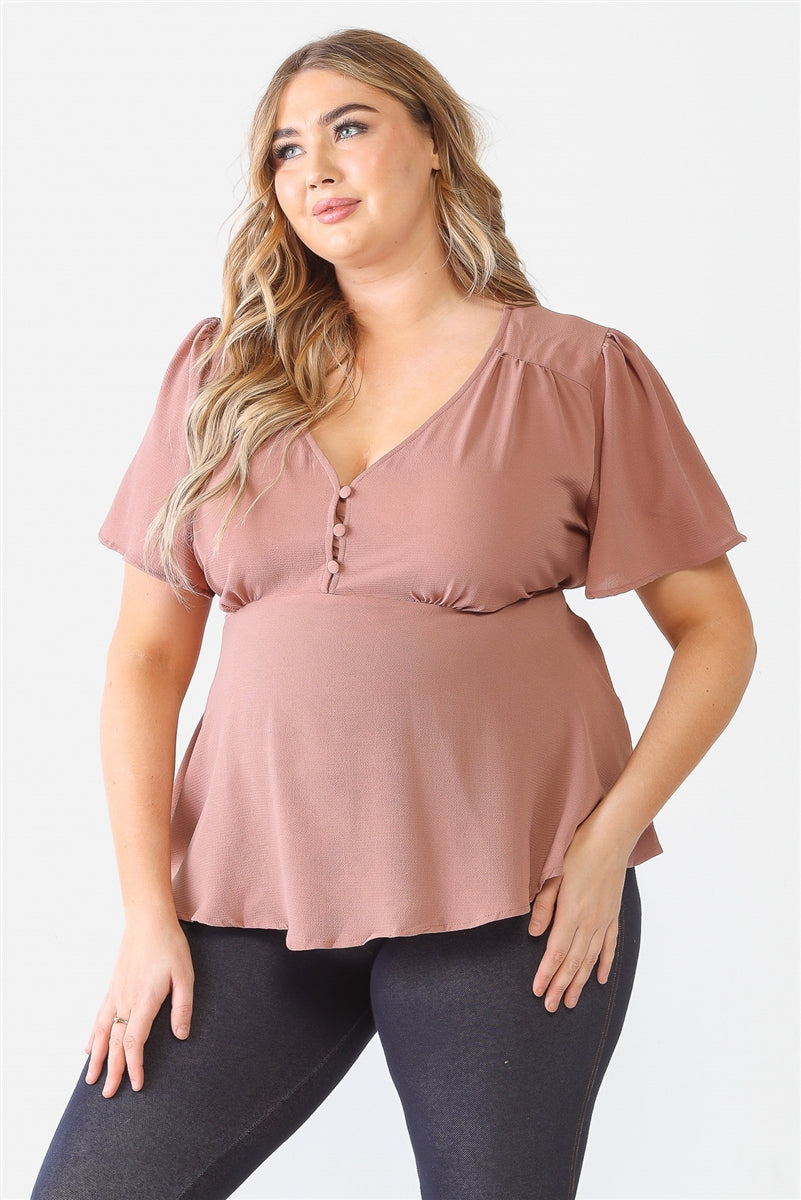 Tie Detail Flare Top