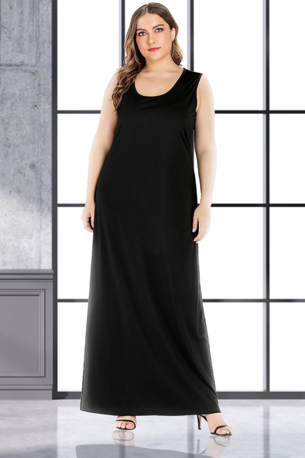 Scoop Neck Maxi Tank Dress