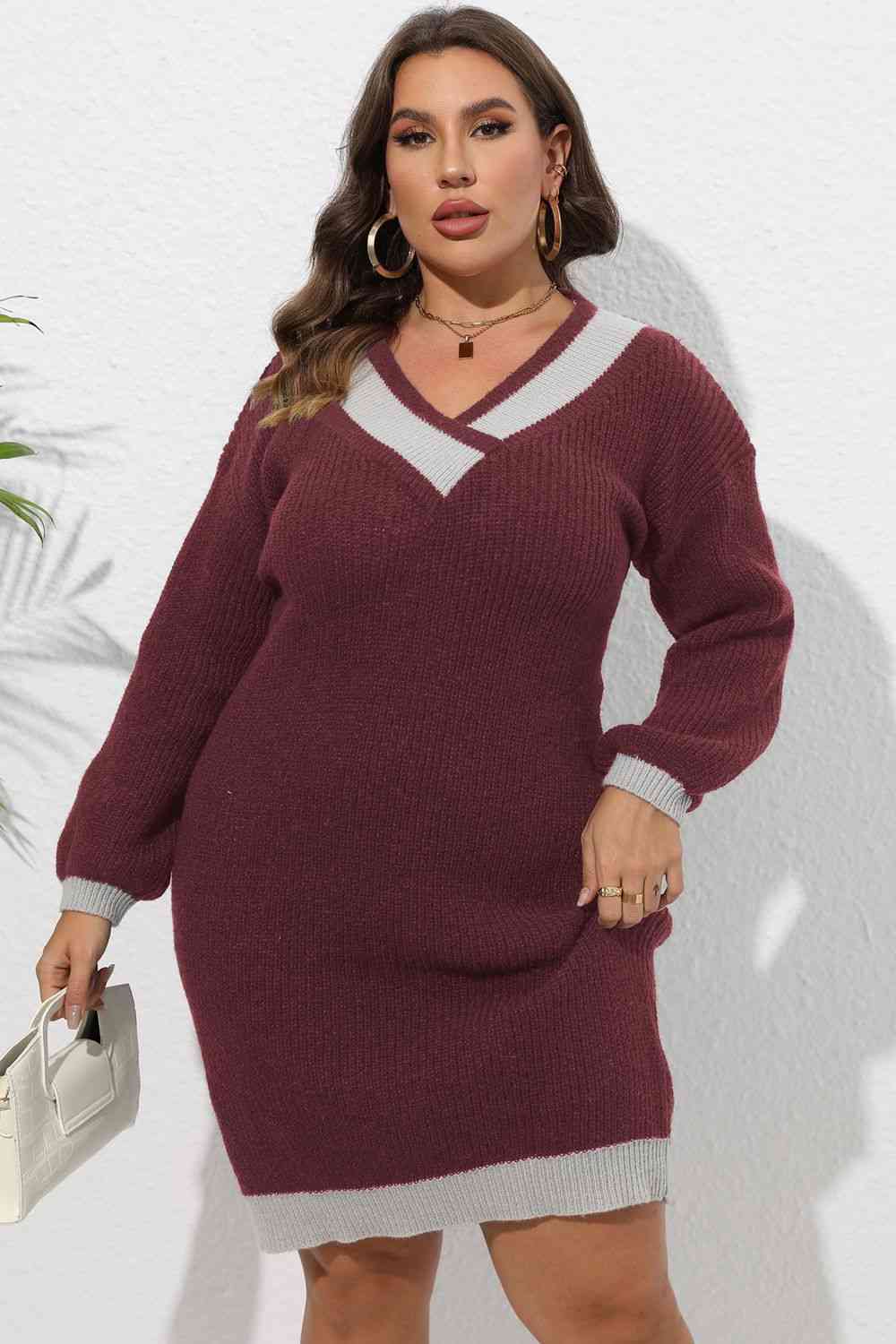 Long Sleeve Sweater Dress