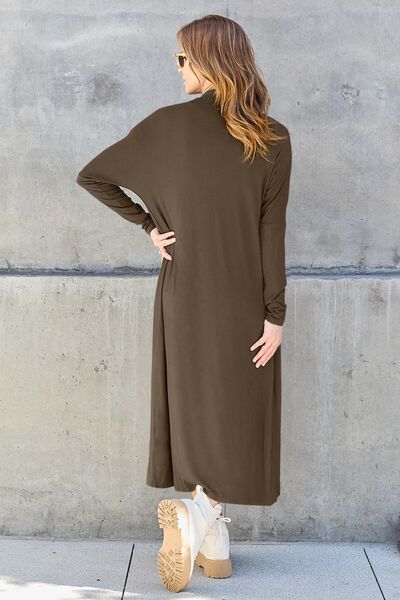 Open Front Long Sleeve Cover Up