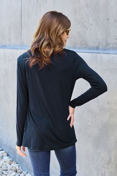 Round Neck Long Sleeve Top